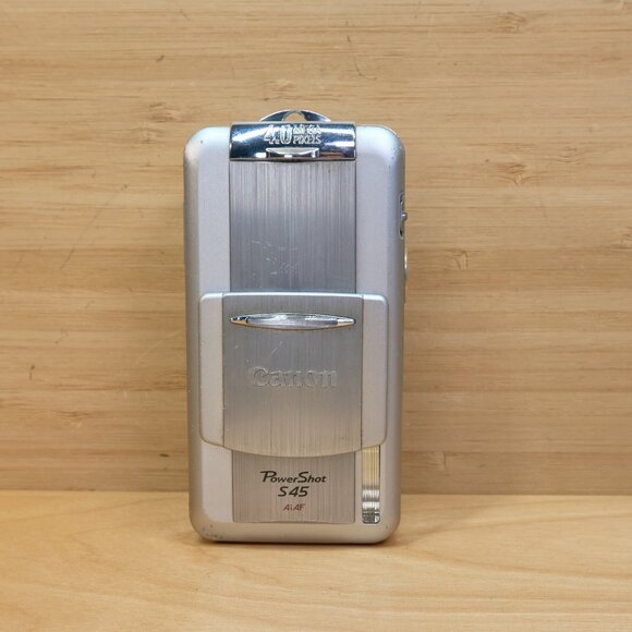 Vintage Canon PowerShot S45 4MP Digital Camera w/ 3x Optical Zoom, Made in Japan - Picture 2 of 9